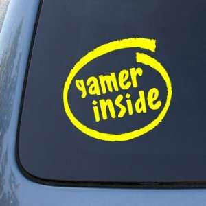  GAMER INSIDE   Vinyl Car Decal Sticker #1791  Vinyl Color 