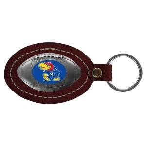  Kansas Jayhawks NCAA Leather Football Key Tag Sports 