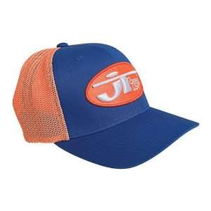  JT Racing USA Oval Logo Trucker Casual Hat   Blue/Orange 