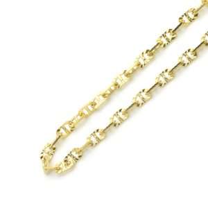  14K Yellow Gold 2mm Mariner Chain Necklace 20 Jewelry