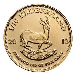    2012 1/10 oz Gold South African Krugerrand 