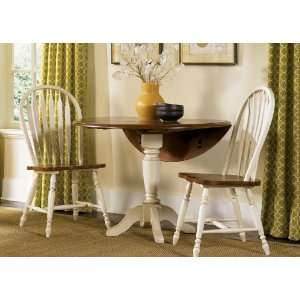  Low Country Drop Leaf Pedestal Table   Sand Furniture 