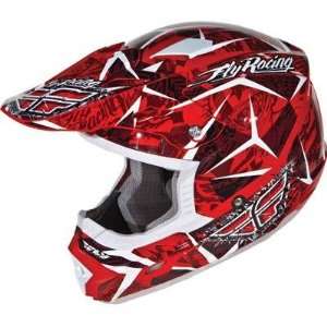 Fly Racing Trophy 2 Helmet, Red/Black, Size Lg, Size Segment Youth 