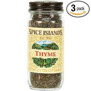 Spice Islands Thyme, Leaf, .7 Ounce (Pack of 3)  Grocery 