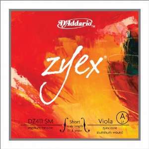 10 Zyex Viola A Singles Short Scale Medium Tension 