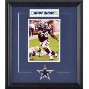  Marion Barber Framed 6x8 Photograph with Team Logo & Plate 