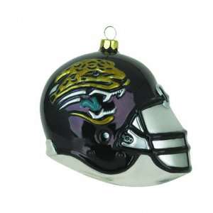 Jacksonville Jaguars 3 Team Glass Helmet Ornament  Sports 