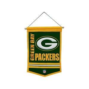  GREEN BAY PACKERS 18 WOOL EMBROIDERED BANNER Sports 
