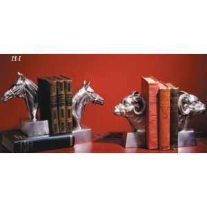  HORSE HEAD BOOKENDS (PAIR)