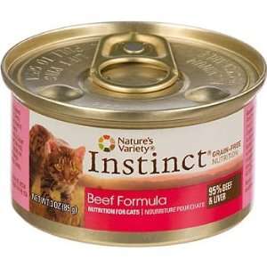   Instinct Grain Free Beef Canned Cat Food, Case of 24