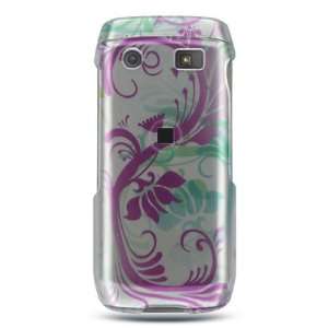  Silver with Green and Hot Pink Floral Flowers Vines Design 