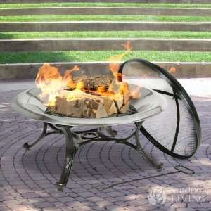  Kay Home Round Stainless Steel Fire Bowl 