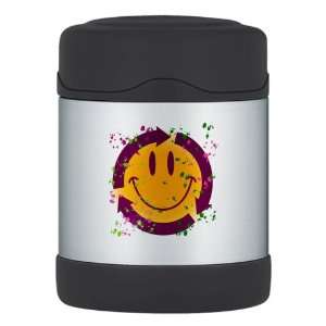    Thermos Food Jar Recycle Symbol Smiley Face 