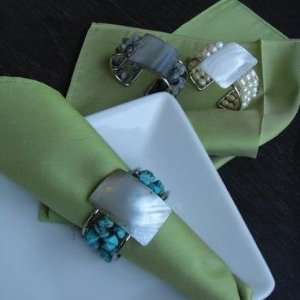 Skyros Designs Napkin Ring   Fresh Water Pearls with 