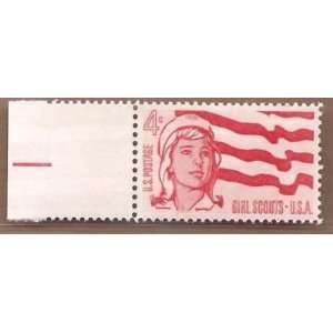  Postage Stamps US Girl Scouts Senior Girl Scout and Flag 