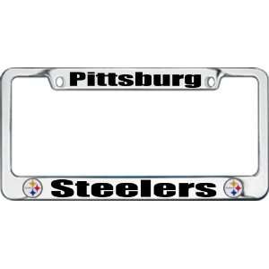  PITTSBURGH STEELERS LICENSE PLATE FRAME WITH LOGO 