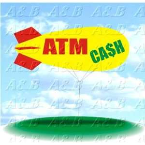 Airblown Inflatables   ATM CA$H   Advertising Helium Blimp Balloon for 