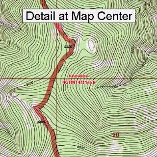 USGS Topographic Quadrangle Map   Knowles, Montana (Folded/Waterproof)