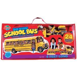  Big Yellow School Bus Shaped Floor Puzzle Toys & Games