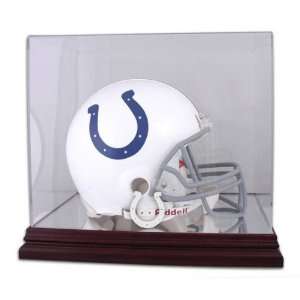  Indianapolis Colts Mahogany Helmet Logo Display Case 