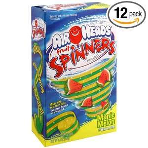 Airheads Fruit Spinners Fruit Rolls, Manic Melon Watermelon, 6 Count 