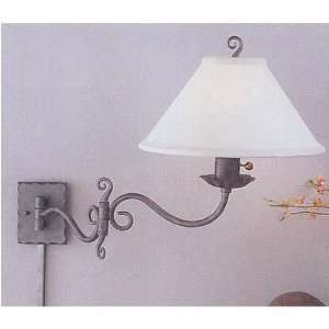  Murray Feiss Pewter Swing Arm Wall Lamp