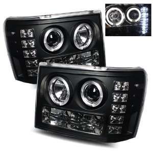  07 09 Gmc Sierra 1500/2500/3500 Black Projector Headlights Automotive