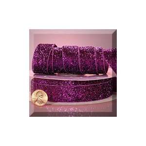   1ea   3/4 X 10yd Purple Super Glitter Ribbon