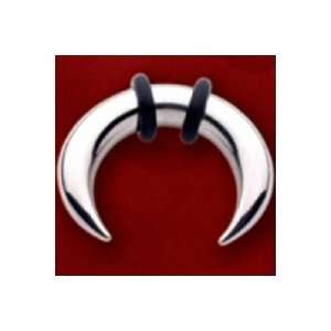  One Stainless Steel Crescent 14g, 5/8 Body Circle 
