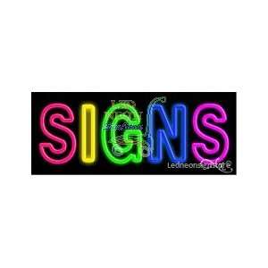 Signs Neon Sign 13 inch tall x 32 inch wide x 3.5 inch Deep inch deep 