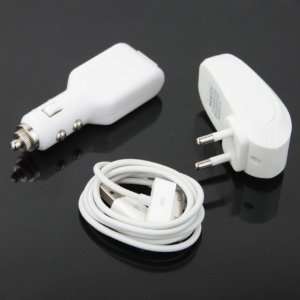   USB Car Charger+Wall Power Adapter For iPod iPhone4 3GS Electronics