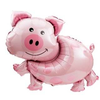  Pig Shaped 35 Inch Super Shaped Mylar Balloon Toys 