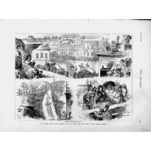   1874 Royalty London Horse Guards Parliament Mall Print