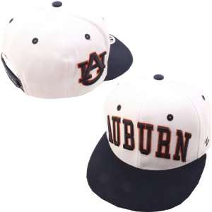 Zephyr Auburn Tigers Super Star White Hat Adjustable  