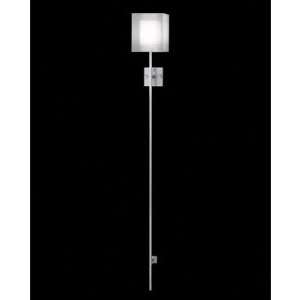   One Light Portable Wall Sconce in Cool Matte Silver