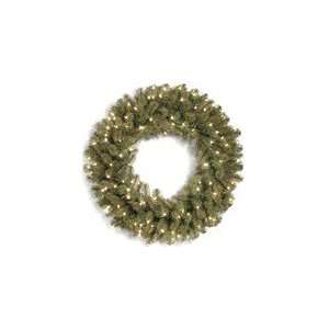    Real Downswept Douglas Wreath with 50 Clear Lights