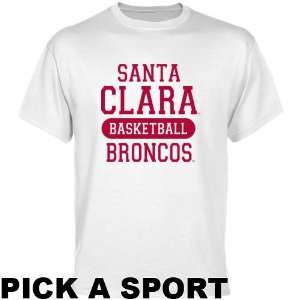  Santa Clara Broncos White Custom Sport T shirt   (Large 