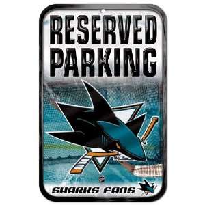  NHL San Jose Sharks 11 x 17 Reserved Parking Sign 