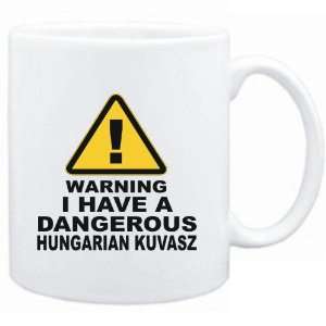   White  WARNING  DANGEROUS Hungarian Kuvasz  Dogs