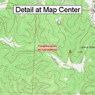  USGS Topographic Quadrangle Map   Poughkeepsie, Arkansas 