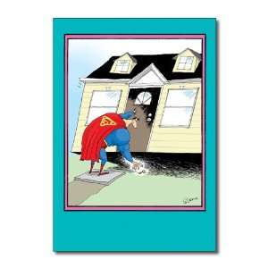  Funny Birthday Card Superman House Keys Humor Greeting 