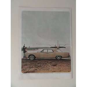  1964 Lincoln Continental. full page print ad(car/airplane 