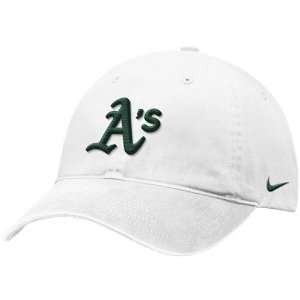  Nike Oakland Athletics White Campus Adjustable Hat Sports 