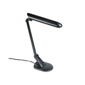   High output fluorescent desk lamp, adjustable, 20 high, matte black