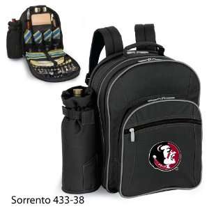  Florida State Embroidered Sorrento Picnic Backpack Black 