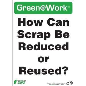  Zing Environmental Awareness Sign, Header Green at Work 