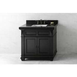   Torino 60 Vanity Cabinet with 2 Wood Doors, 3 Center Drawers and
