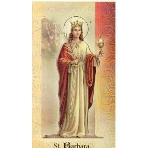  St. Barbara Biography Card (500 175) (F5 408)