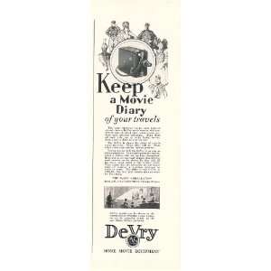  1928 De Vry Movie Camera Keep A Movie Diary of Your 