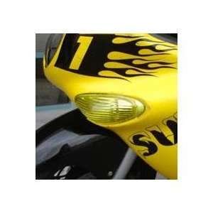  Clear Alternatives Turn Signal Lenses   Yellow LED   Front 